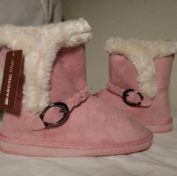 Arctic Paw Girl's Pink Winter Boots For Children - Picture 5 of 7